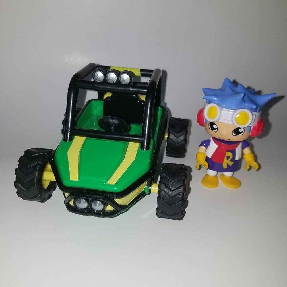 Ryan's World Green Pull-Back Dune Buggy + Figure Bonkers Toy